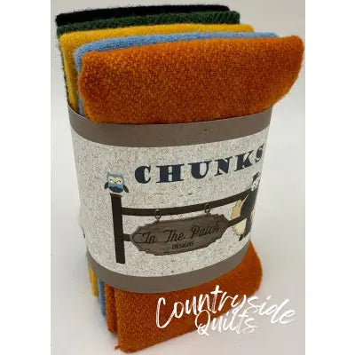 Autumn Wool Chunks 5pc 9in x 10in