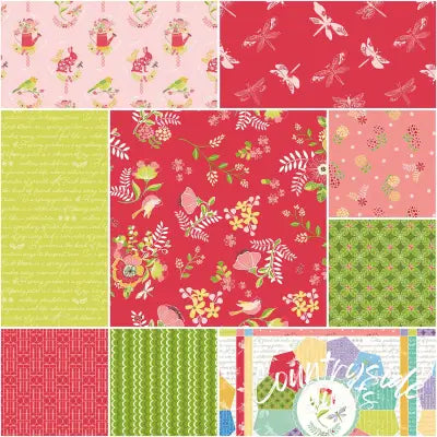 Awakening 1 Yard Bundle Cayenne, 9pcs