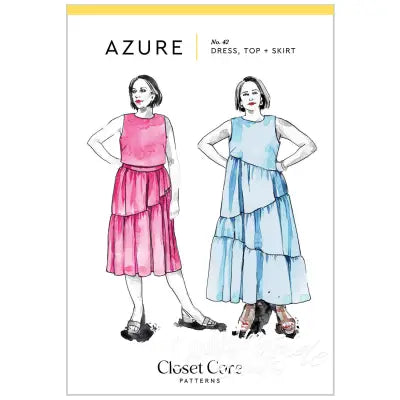 Azure Dress Top and Skirt