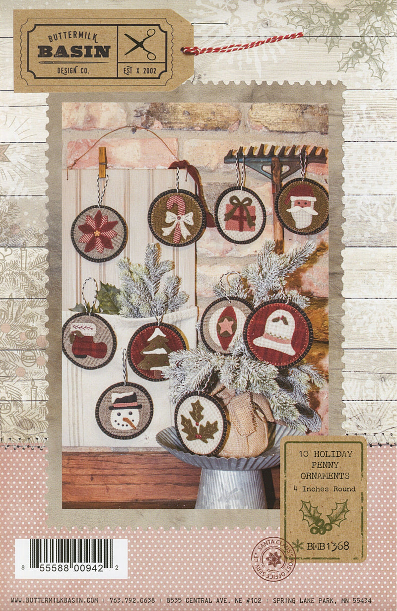 10 Holiday Penny Ornaments
