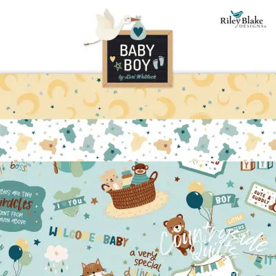 Baby Boy Fat Quarter Bundle, 21 Pcs.