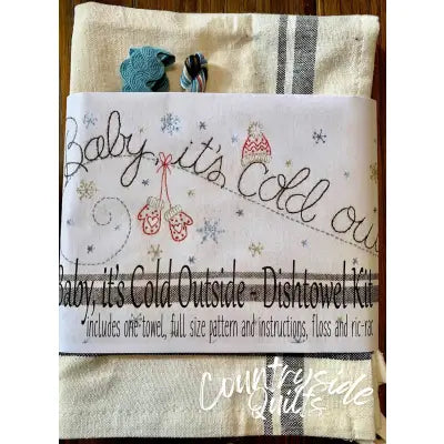 Baby Its Cold Outside Dishtowel Kit
