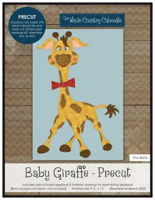 Baby Giraffe Precut Fused Applique Pack