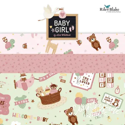 Baby Girl Fat Quarter Bundle, 21 Pcs.