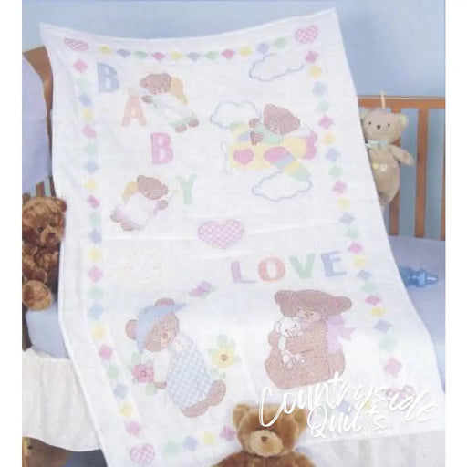 Baby Loves Bears Crib Quilt Top Quilts 716696