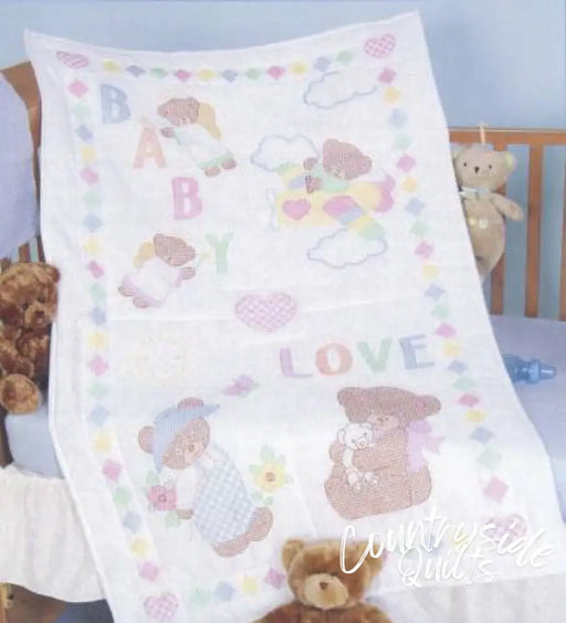 Baby Loves Bears Crib Quilt Top Quilts 716696