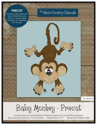 Baby Monkey Precut Fused Applique Pack