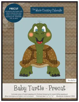 Baby Turtle Precut Fused Applique Pack