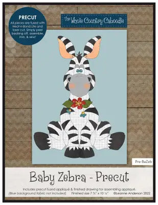 Baby Zebra Precut Fused Applique Pack
