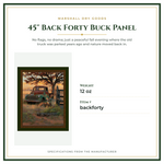 Product Specifications – 45" Back Forty Buck Panel
