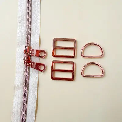 Backpack Hardware Kit Rose Gold