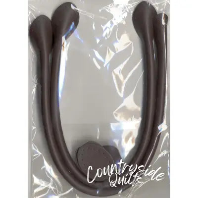 Bag Handles Leather Like 16in Dark Brown