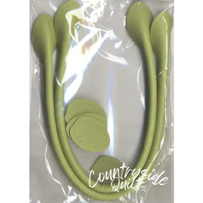 Bag Handles Leather Like 16in Light Green