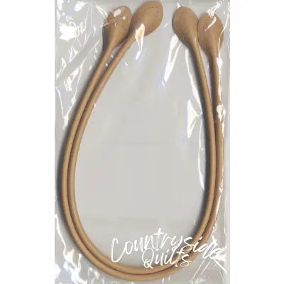 Bag Handles Leather Like 20in Beige