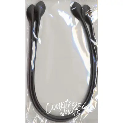 Bag Handles Leather Like 20in Black