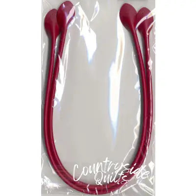 Bag Handles Leather Like 20in Red