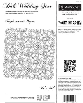 Bali Wedding Star Replacement Papers