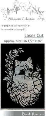 Bandit Raccoon Laser Cut