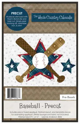 Baseball Applique Precut Fused Applique Pack