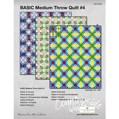 Basic Medium Throw Quilt, Free Download below, will NOT SHIP.