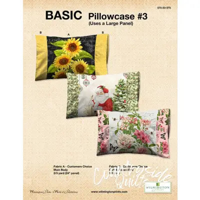 Basic Pillowcase Large Panels, Free Download below, will NOT SHIP.