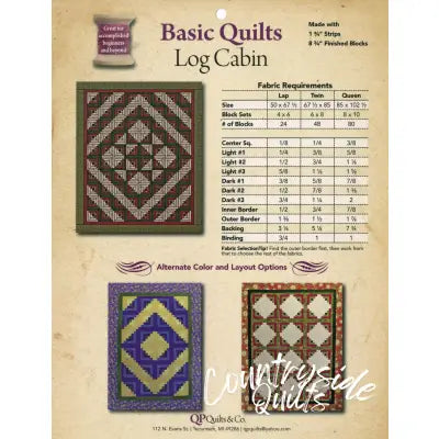 Basic Quilts - Log Cabin 1-3/4in Strips