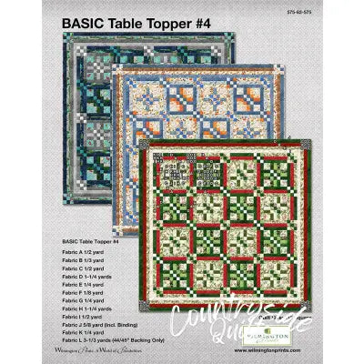 Basic Table Topper, Free Download below, will NOT SHIP.