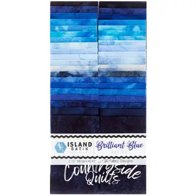 Basics Brilliant Blues 2.5in Strips (40pc x 20 colors)