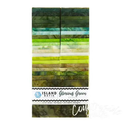Basics Glorious Greens 2.5in Strips (40pc x 20 colors)
