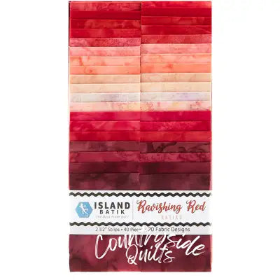 Basics Ravishing Reds 2.5in Strips (40pc x 20 colors)