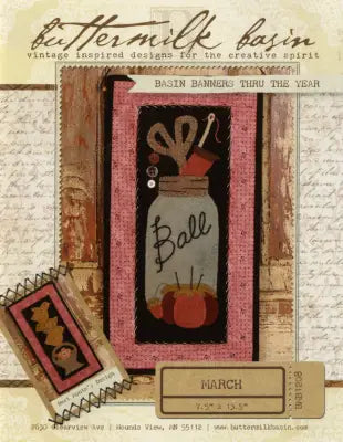 Basin Banners thru the Year March Ball Jar