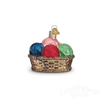 Lori Holt Basket of Yarn Christmas Ornament