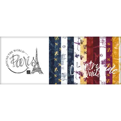 Batiks Around the World - Paris 2.5in Strips, 40 Pcs.