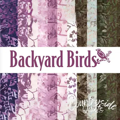 Batiks Backyard Birds Fat Quarter Bundle, 21pcs