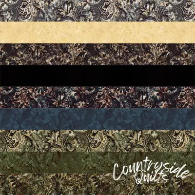 Batiks Bandana Fat Quarter Bundle A, 9 Pcs.