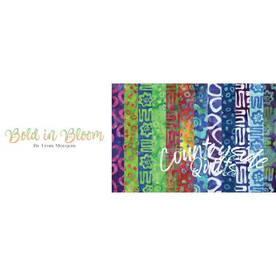Batiks Bold in Bloom 10in Squares, 42pcs