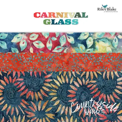 Batiks Carnival Glass 5in Squares, 42pcs/bundle