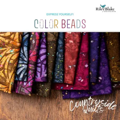 Batiks Color Beads 5in Squares, 42pcs/bundle