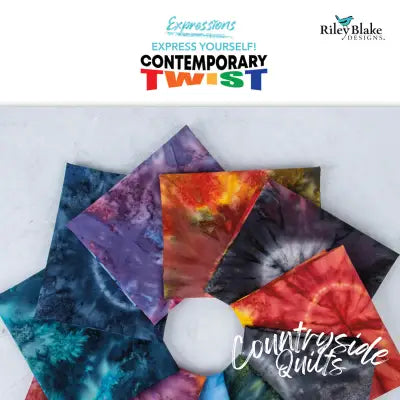 Batiks Contemporary Twist 10in Squares, 42pcs