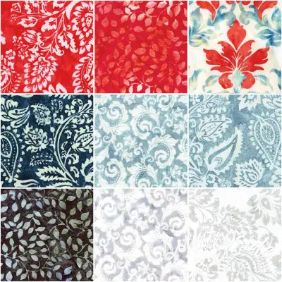 Batiks Decorator Style Americana 2.5 Inch Rolie Polie B, 40 Pcs.