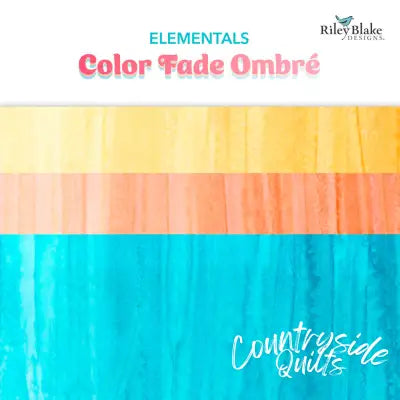 Batiks Elementals Color Fade Ombre Fat Quarter Bundle, 11 Pcs.