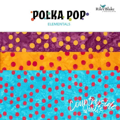 Batiks Elementals Polka Pop 10 Inch Stacker, 42 Pcs.