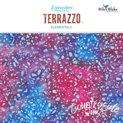 Batiks Elementals Terrazzo Berries 10in Squares A, 42pcs