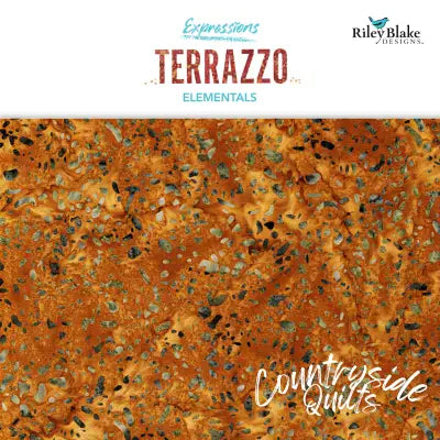 Batiks Elementals Terrazzo Jungle 10in Squares C, 42pcs