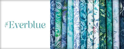 Batiks Everblue Fat Quarter Bundle 12 Pcs.