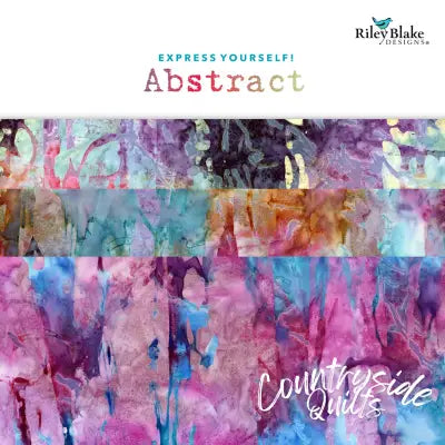 Batiks Express Yourself Abstract 2.5in Strips, 40pcs/bundle