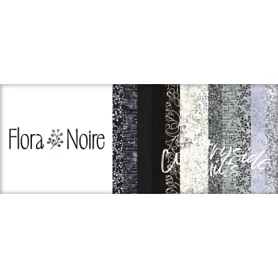 Batiks Flora Noire 2.5in Strips, 40 Pcs.