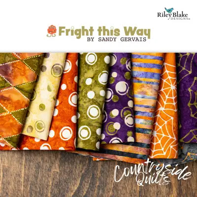 Batiks Fright This Way 2.5in Strips, 40pcs/bundle