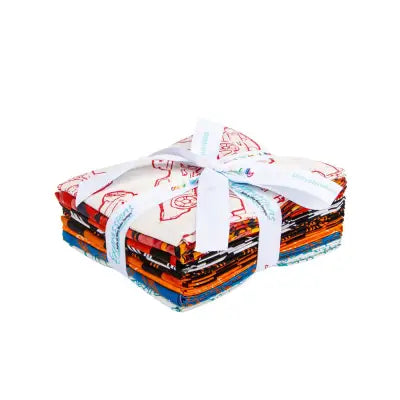 Batiks Full Throttle Hot Wheels™ Traditional Racing Fat Quarter Bundle 10 Pcs.
