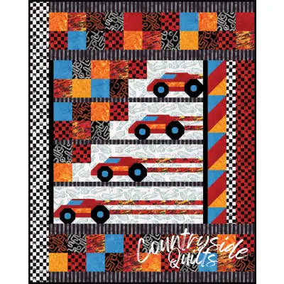 Batiks Hot Wheels Zoomaroo Quilt Kit
